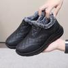 Men's Winter Warm Snow Boots With Faux Fur Lining Non-Slip Loafer Shoes Water Resistant Work Walking Sneakers Comfortable Short Ankle Booties for Male