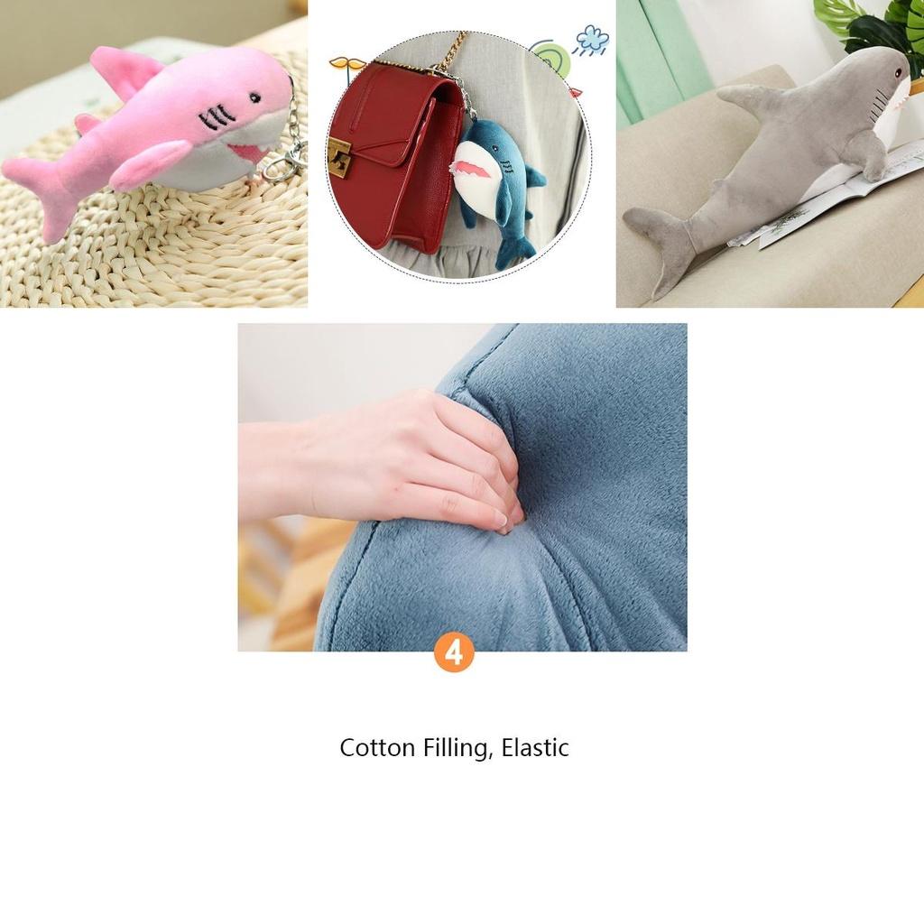 Soft And Comfy Shark Plush Pillow For Kids Perfect Gift For Sleep And Relaxation Available In Three Sizes