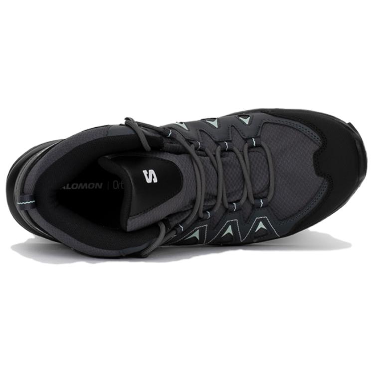 Salomon X Braze Mid Gtx Comfortable Versatile Non-Slip Wear-Resistant Waterproof Hiking Shoes Women Hiking Shoes Black 471811