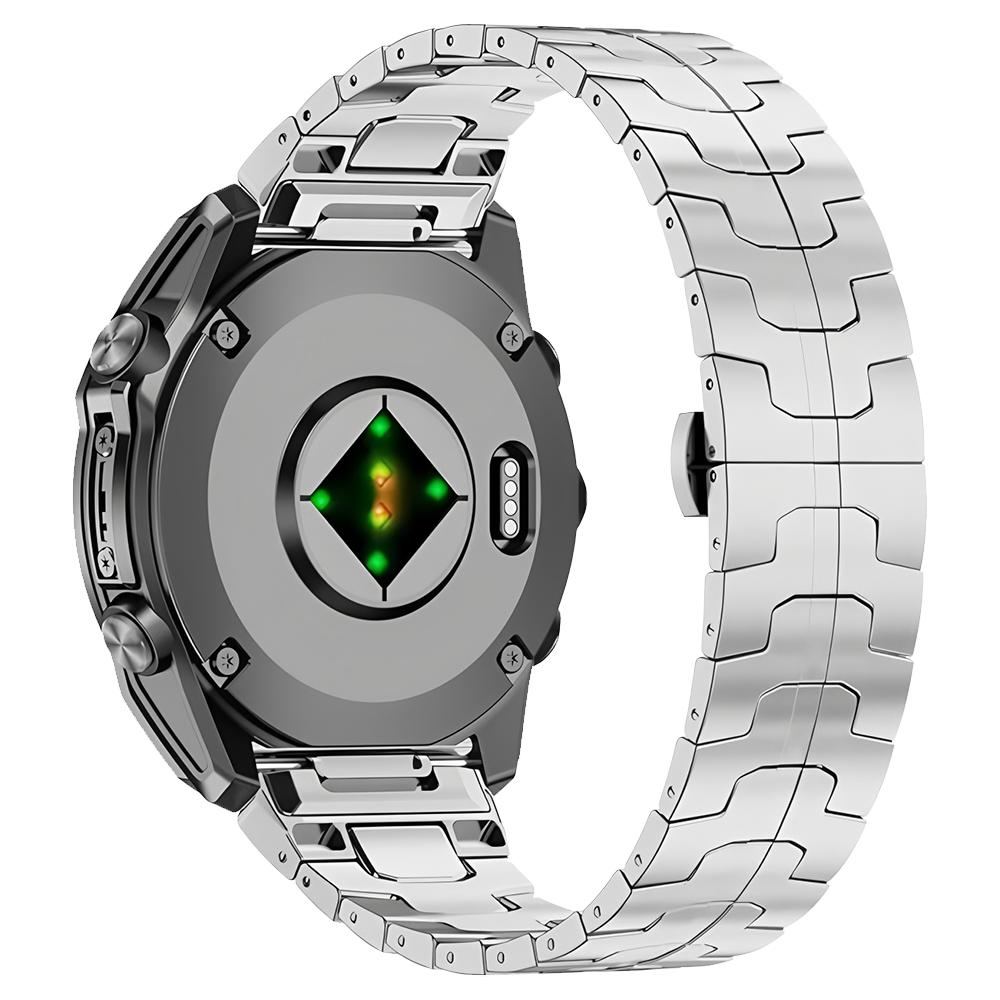 

QuickFit 26mm 22mm Stainless Steel Metal Strap For Garmin Fenix 8 Pro 47mm 51mm E 6 6X 7 7X/Epix/D2 Mach 2/TACTIX Band Bracelet QuickFit 22mm серебряный