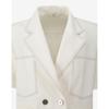 Cc Collect Half Sleeve Color Stitched Crop Jacket C262msf135