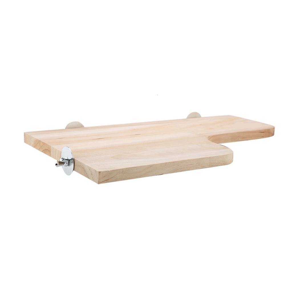 L Shaped Wooden Springboard for Small Pet Wood Stand Platform Toy Wood Jumping Climbing Springboard for Hamster Squirrel