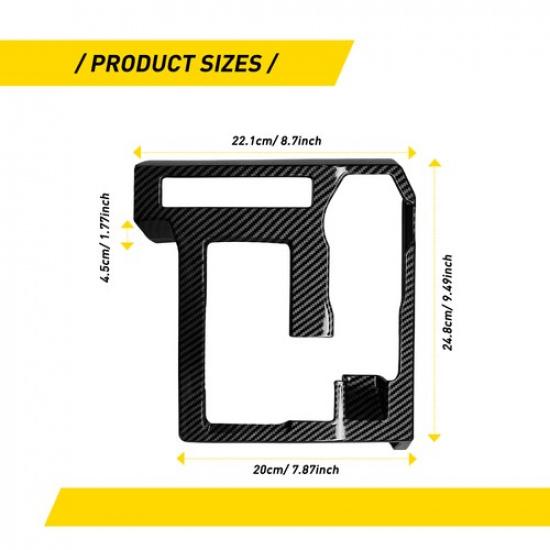 For 2024-2025 Toyota Tacoma Carbon Fiber Gear Shift Panel Cover Trim Accessories