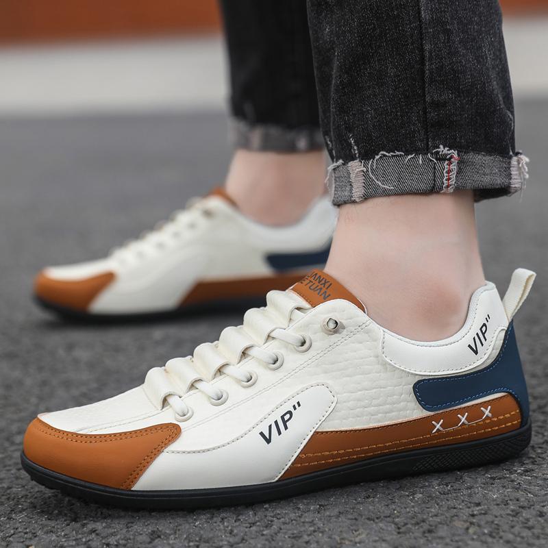 2026 Spring/Summer High Quality Breathable Low Cut Checkered Men s Shoes, Ultra Light Set, One Step Stepping, Bean Shoes 39 белый