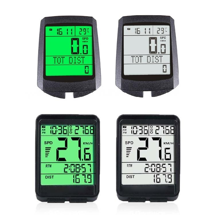 Rechargeable Cycling MTB Waterproof Odometer for w/ LCD Automatic Backlight Disp