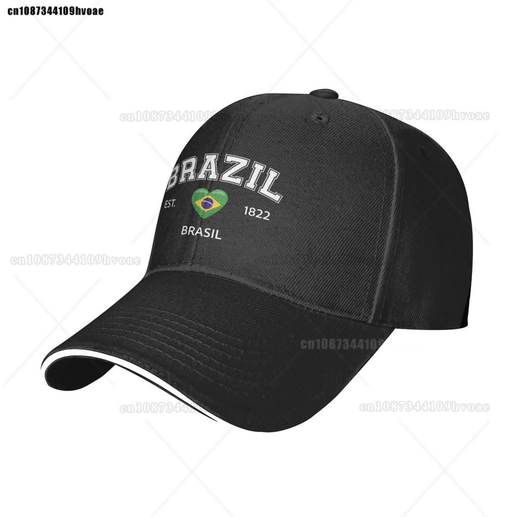 Fashion Flag Hats Brazil EST.1922 Baseball Cap Unisex Adjustable Summer Sport Caps Brasil Sandwich Caps Snapback Golf Hat