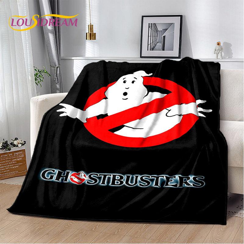 Cartoon G-Ghostbusters Movie Plush Blanket,Flannel Blanket Throw Blanket for Living Room Bedroom Bed Sofa Picnic Leisure Napping