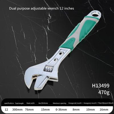 Adjustable Wrenches Movable Spanners Adjustable Large Opening Wrench for Industrial Plumbing Hardware Repair Tool