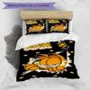 Set copripiumino 3 pezzi (1*Copripiumino + 2*Federe, Senza Nucleo), Set Biancheria da Letto con Stampa Garfield, Decorazione Camera da Letto, Stagione Unica, Regalo di Compleanno