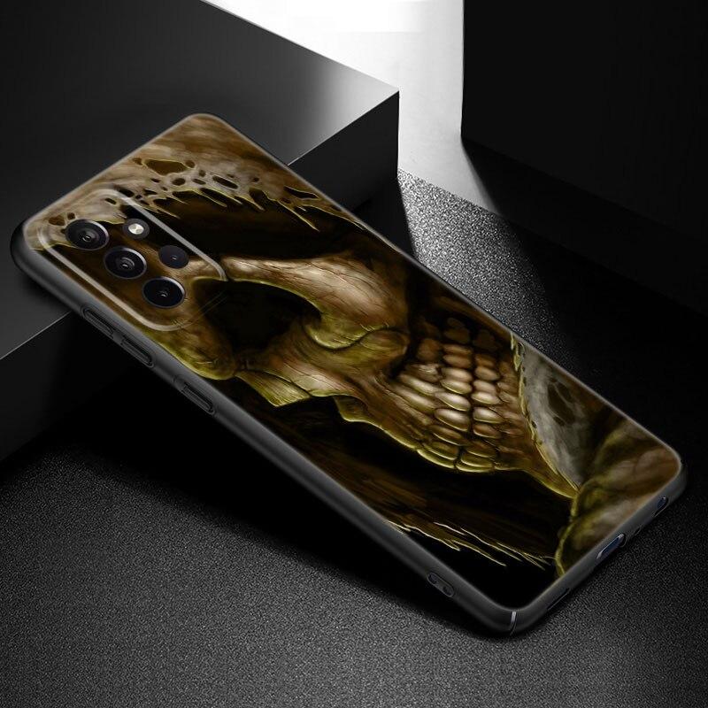 Satanic Scary Skull Phone Case For Samsung Galaxy A21 A30 A50 A52 S A13 A22 A32 A33 A53 A73 5G A11 A12 A31 A51 A70 A71 A72 Cover