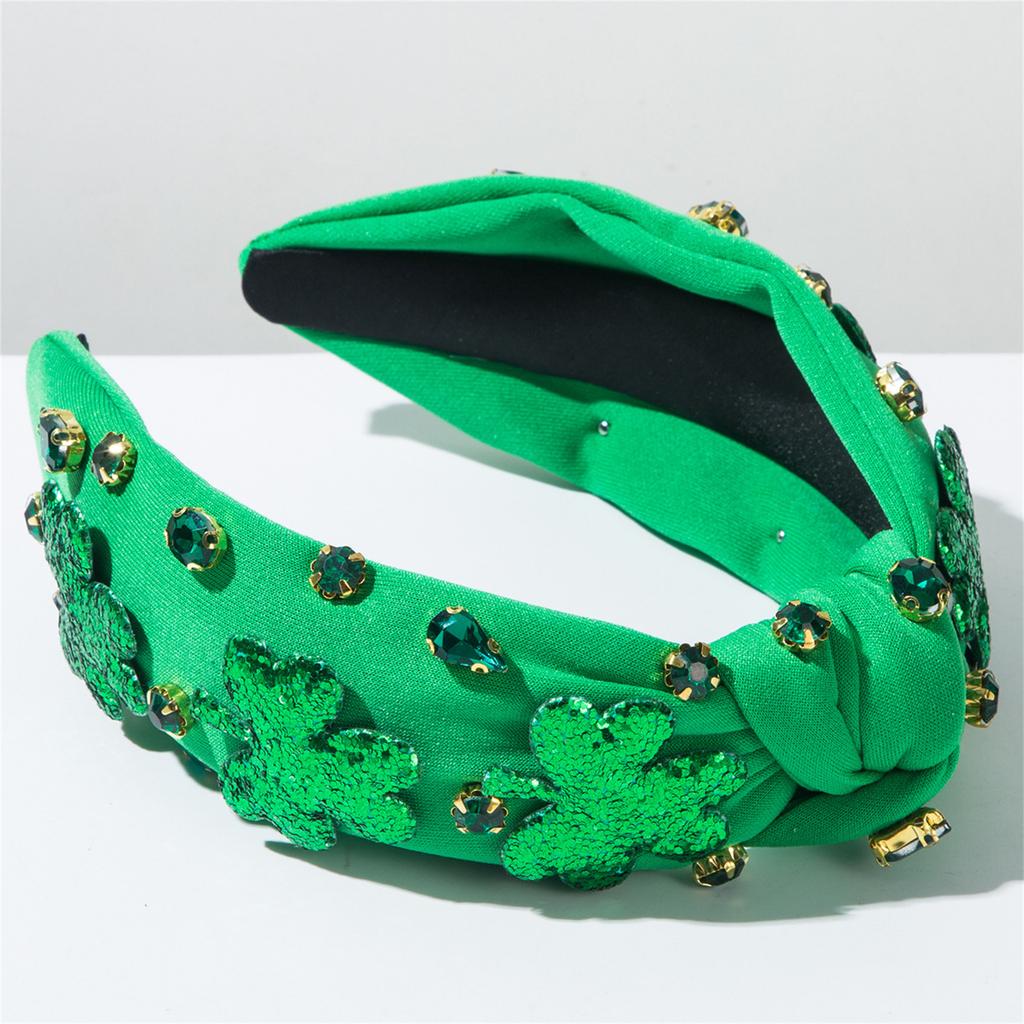 St. Patrick's Day Strass-verziertes Stirnband - Party-Haarschmuck