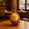 Soft Sweet Potato Keychain PP Cotton Plush Doll Key Ring Roasted Sweet Potato Pendant  Women