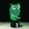 Stunning 3d Owl Led Desk Lamp With 7 Color Change Feature And Touch Art Controller