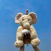 A Cute 40cm Sitting Elephant Plush Toy For Birthday Companionship And Comfort.