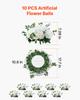 VEVOR Flower Balls Arrangement Bouquet 10 PCS, 450 Mm Diameter Artificial Flower Balls Wedding White Roses Centerpieces