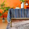 Amerykański bawełniany obrus lniany z frędzlami Obrus lniany w stylu mniejszości etnicznych Boho Party Obrus lniany Vintage TV Cover