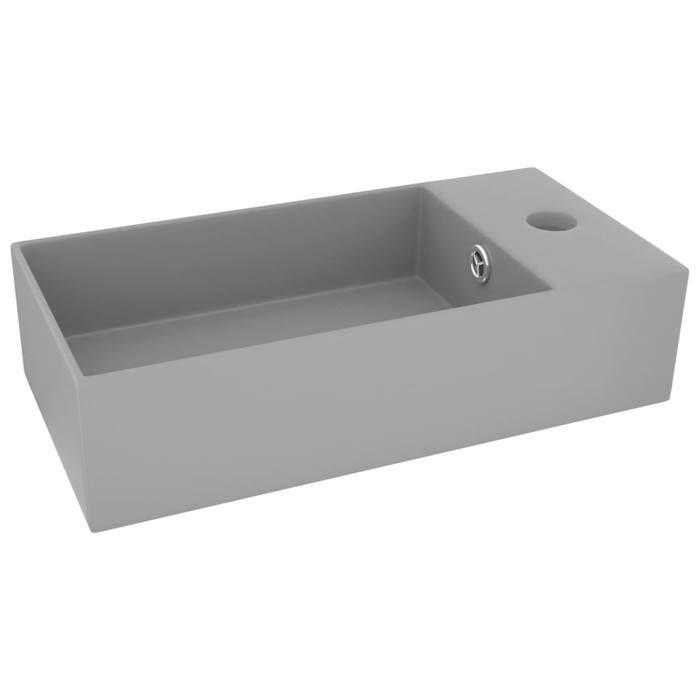 VidaXL Lavabo de Salle de Bain avec Trop-plein Vasque à Poser de Toilette Lave-mains de Salle de Bain Cuisine Maison 146993
