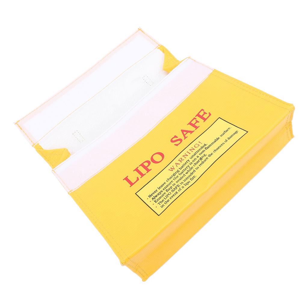 Lipo Safe Bag Lipo Battery Hook and Loop Closure Fireproof Explosionproof Lipo Battery Safe Pouch