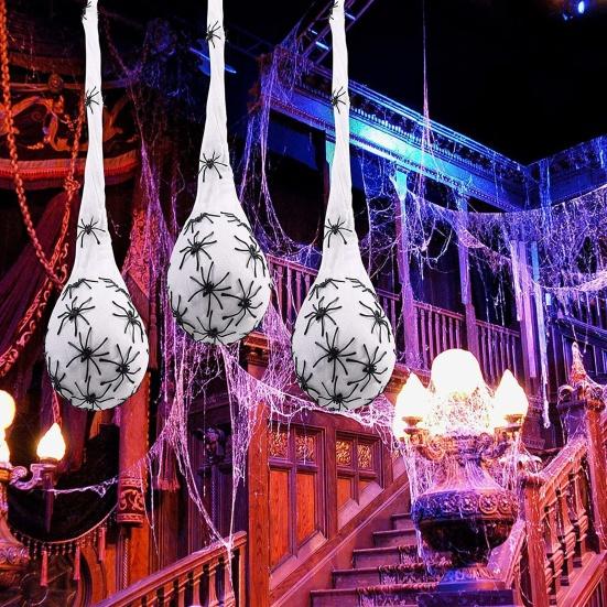 Halloween-Dekoration, modische, schreckliche LED-Spinnen-Hängeei, gruselige, lebendige Spinne, Spinnen-Hängeei, Halloween-Dekoration für Halloween-Partys