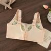 New bra large size full cup with double breasts, large breasts and thin thin D cup lace elderly bra