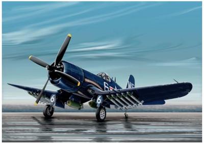 PLATZ Italeri WW2 Αμερικανικό Corsair Πλαστικό Μοντέλο IT0062 1/72 F4U-4B (Αεροπλάνο)