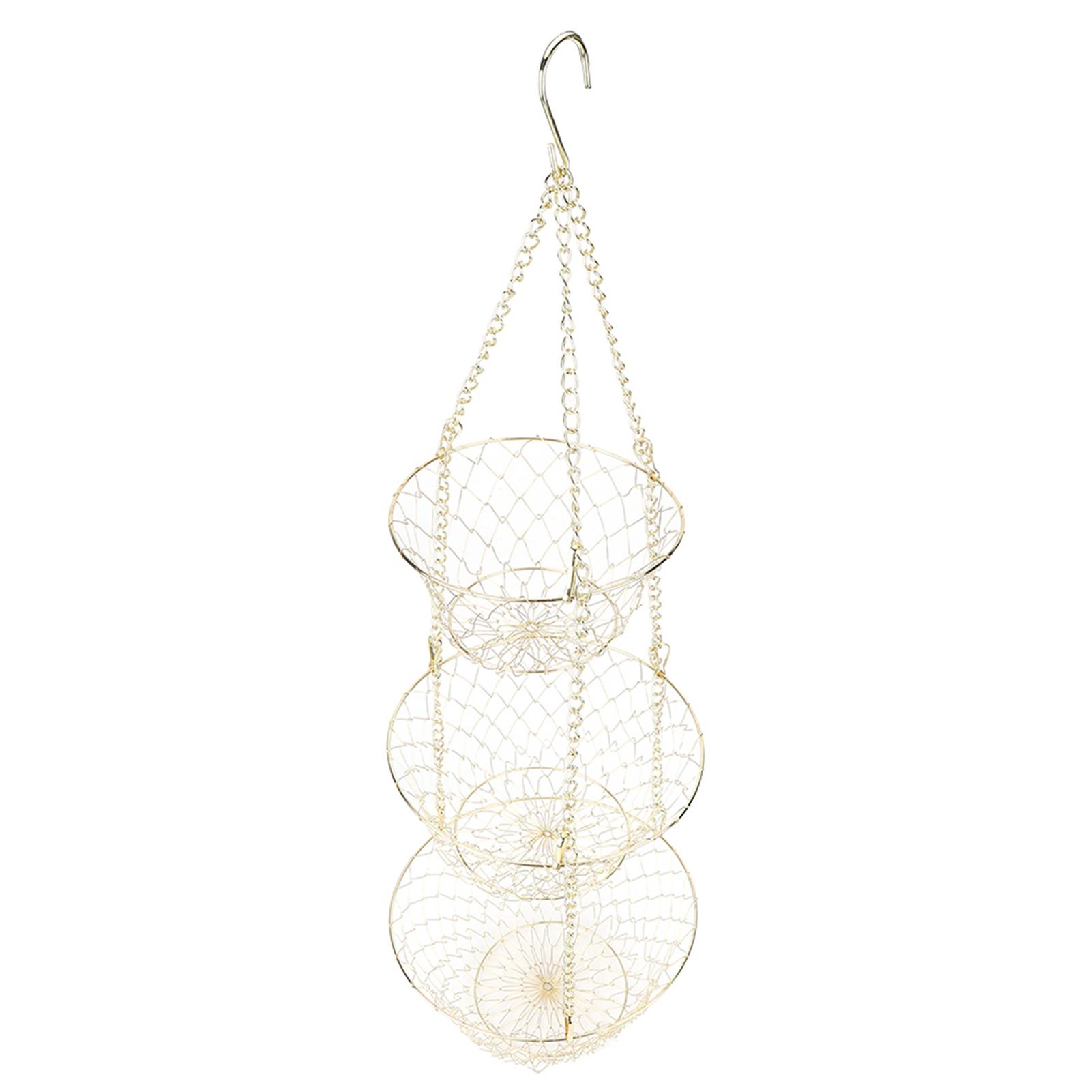 

Многофункциональные 3-х уровневые съемные подвесные корзины для фруктов, органайзер для хранения овощей для огорода