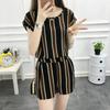 Fashion Suit Women's Summer Clothing Women's Summer Short Sleeve T-Shirt Wide Leg Pants Two-piece Set