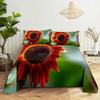 Sunflower Bed Sheet Sets Bouble Single Beds Flower Bedsheet with Pillow Case Full Queen Size 2pcs 3pcs 3D Soft Thin Fabric Home