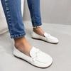 New Flats Women Shoes Loafers Leather Woman Flats Slip On Women's Loafer Female Moccasins Shoe Plus Size 35-43
