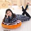 38/60cm Donut Food Toy Colorful Stuffed Ring Shaped Decor Plushie Head Pillow Seat Cushion for Chair Indoor Floor Sofa Gift