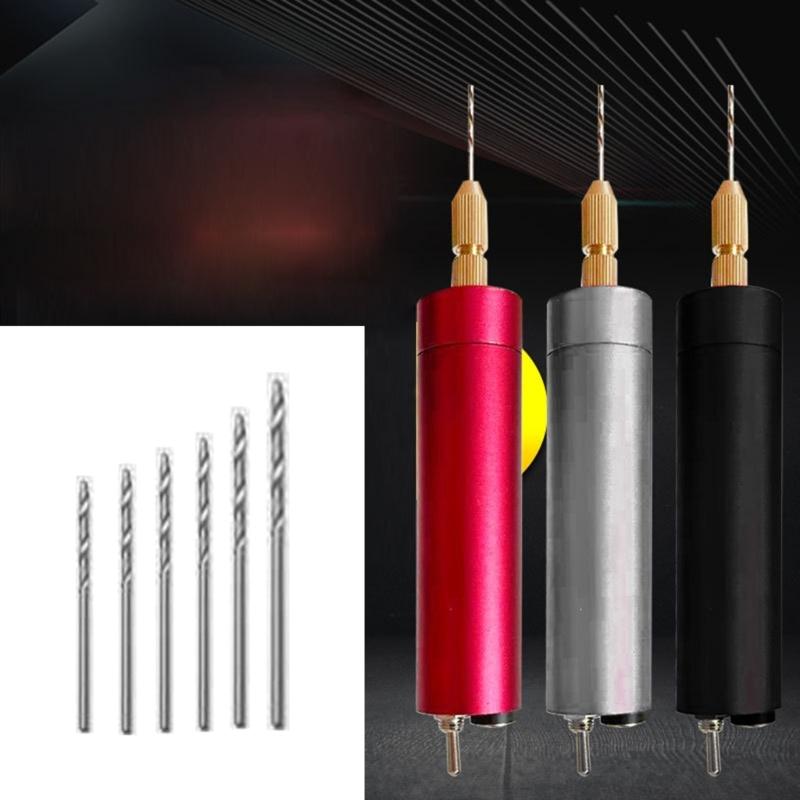 Rotary Electric Handle Nail Drill Kit Multi-Tool for Epoxy Polishing Cleaning and Engraving Mini-Electric Drill Grinder