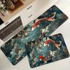 VIKAMA Dark Ocean World Carpet Koi Lucky Mat Non-Slip Kitchen Rug Doormat Bathroom Mat Carpet For Live Room  Rug For Bedroom