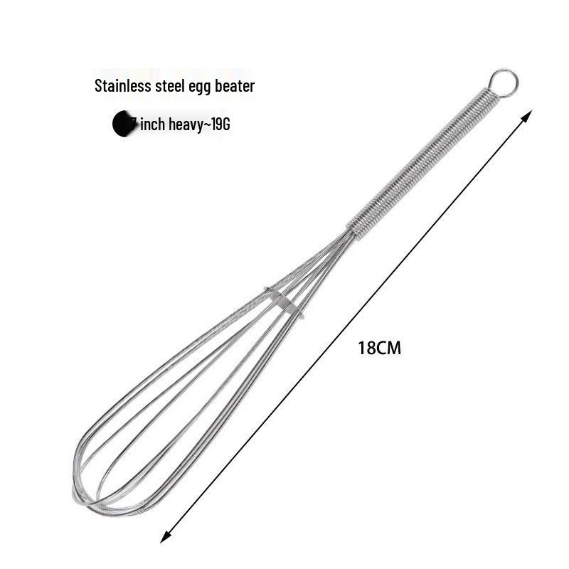 Handlicher Edelstahl-Schneebesen für vielseitiges Küchenbacken