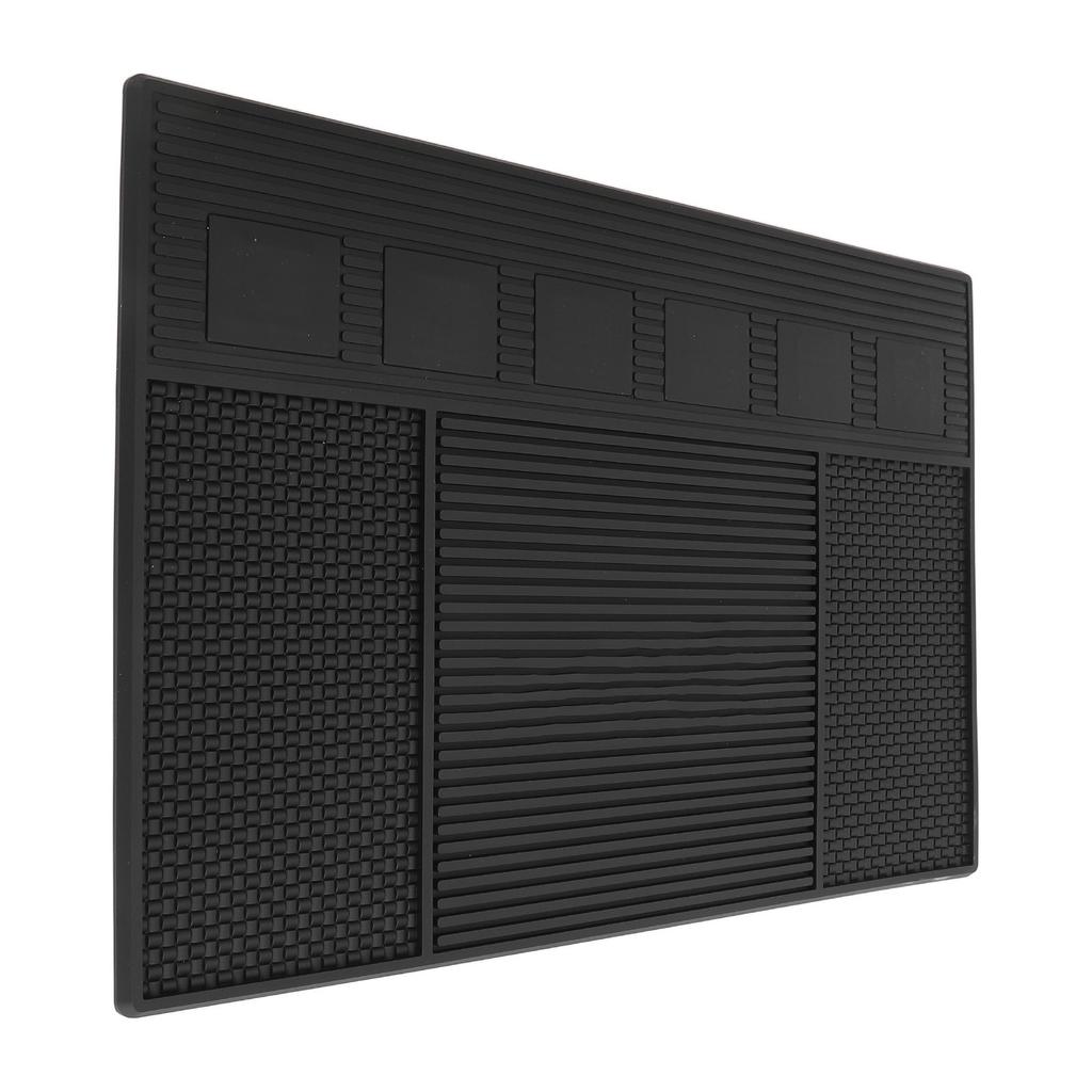Barber Organized Mat Prevent Slip Silicone Barbershop Work Station Pad for Clippers Scissors