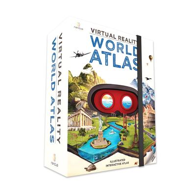 Abacus English Version VR Gift Box - WORLD ATLAS Gift Box, World Travel Goggles, Smartphone, Learning Toy, 94345, Authentic