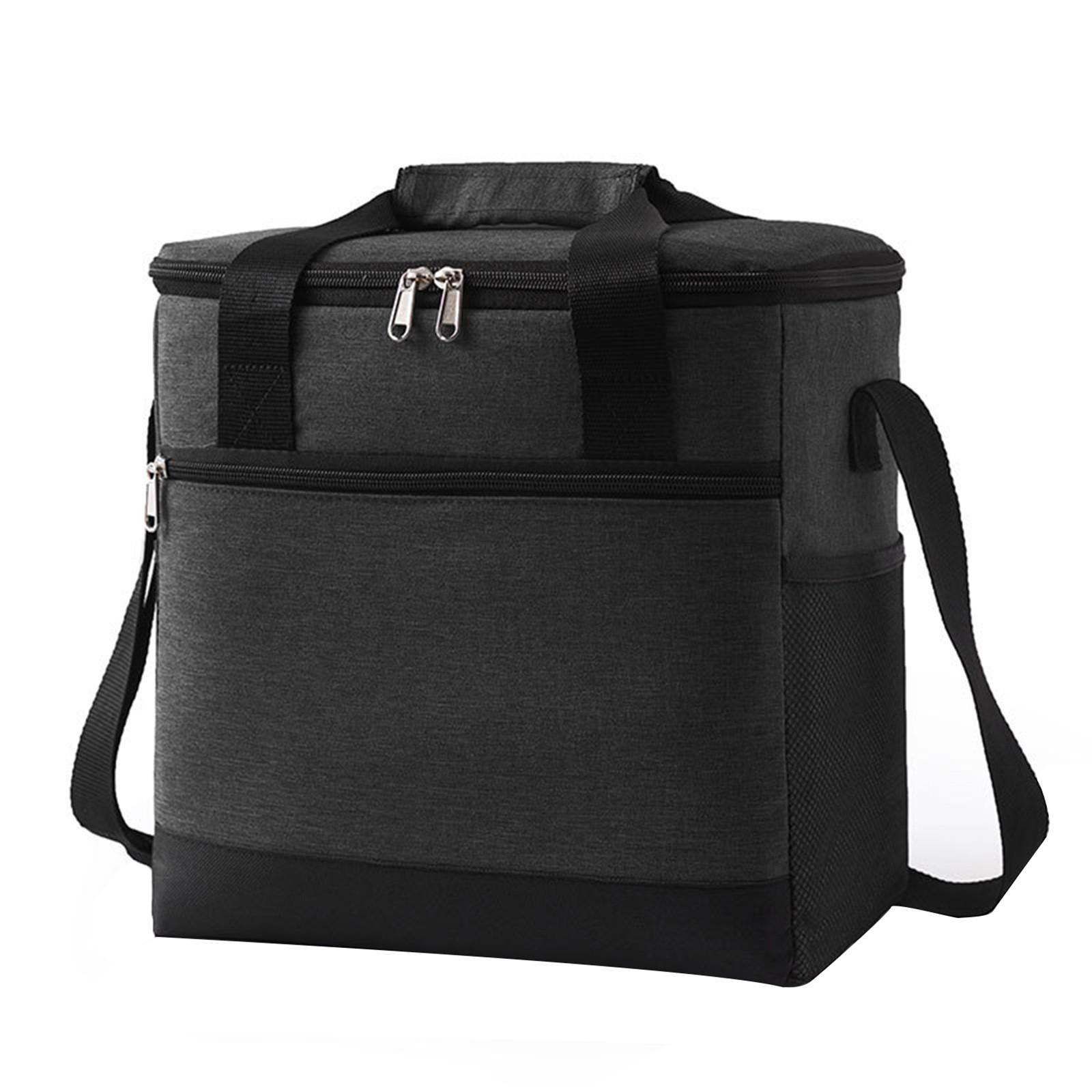 

Изоляционная сумка из ткани Оксфорд, сумка для обеда, сумка для еды, сумка для еды, уличная сумка One Size чёрный