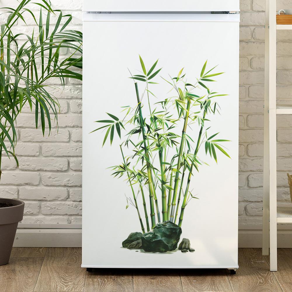 Elegant Personalized Green Bamboo Wall Decoration Stickers for The Restaurant and Study Area of The Dining Room