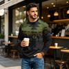 Men's Round Neck Raglan Long Sleeve Casual T-Shirt