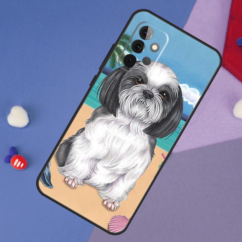 Cartoon Shih Tzu Dog Case For Samsung Galaxy A53 A33 A13 A52 A32 A12 A51 A71 A54 A34 A14 A52S A21S Funda Coque