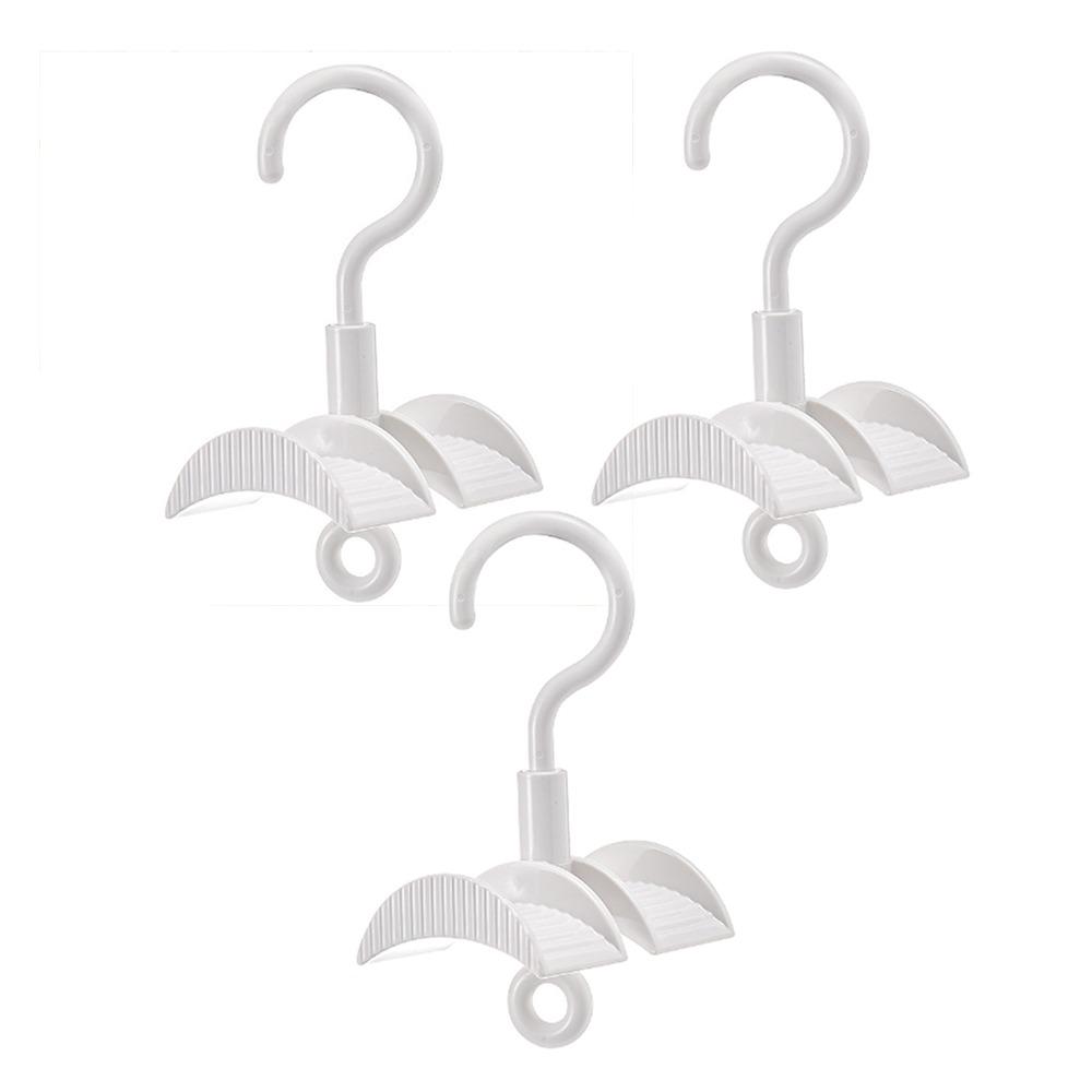 

3Pcs 360 Degree Rotating Bags Hanging Hook Space Saving Scarf Hanging Rack Drying Towels белый