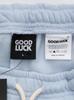 Men's Light Blue Sweatpants GOOD LUCK Print Logo M