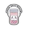 Creative Cartoon Pill Series Metal Brooch Set Whimsical Alphabet Pin Collection For Fashionable Accessory Lovers