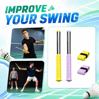 Badminton Swing Training Whip Power Practice Stick Single Player Smash Correction Aid for Stroke Technique Adjustment and Muscle Strengthening