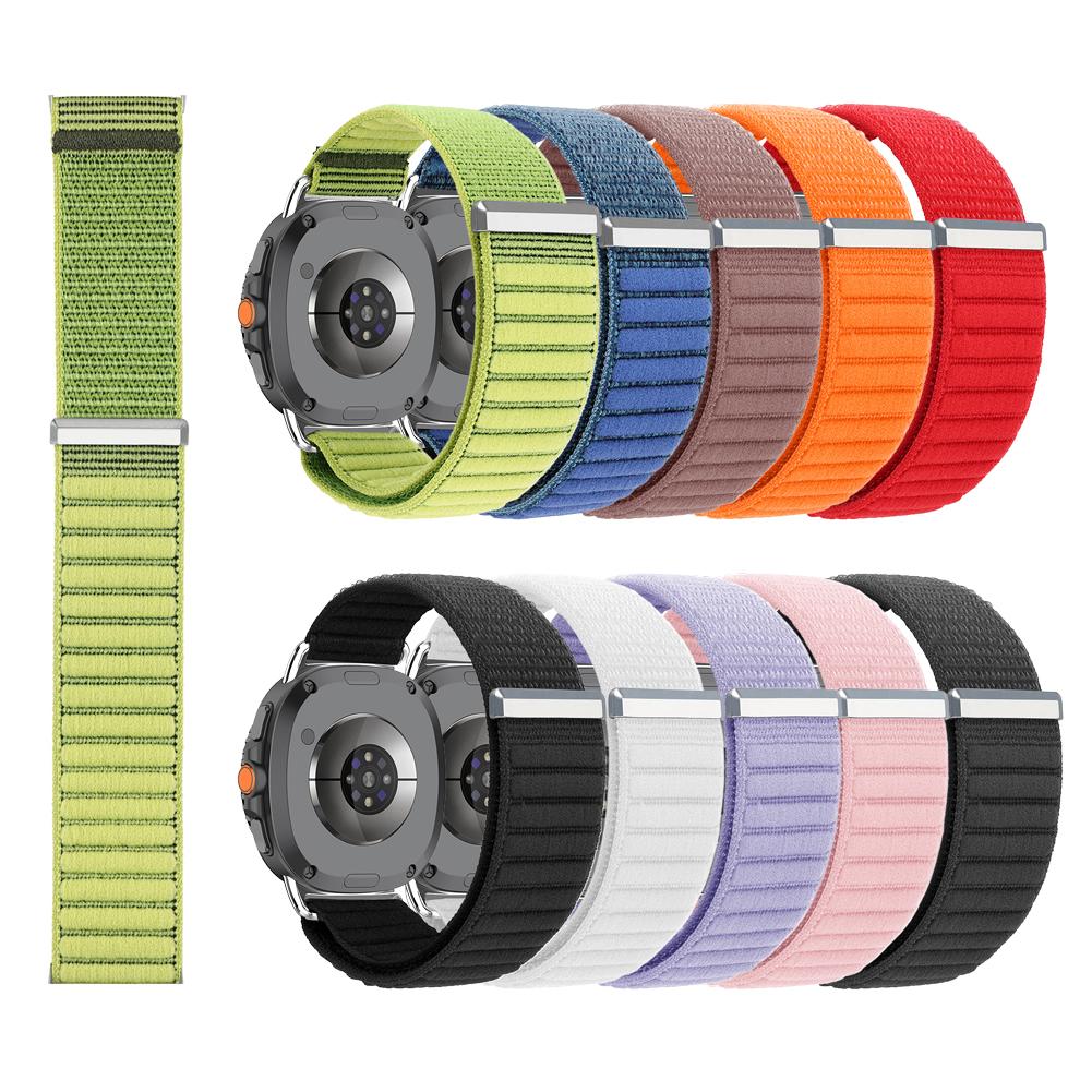 Nylon Watch Strap For Samsung Watch 8 Compatible Magic Tape Nylon Loop Band Classic Adjustable Strap for Smartwatches
