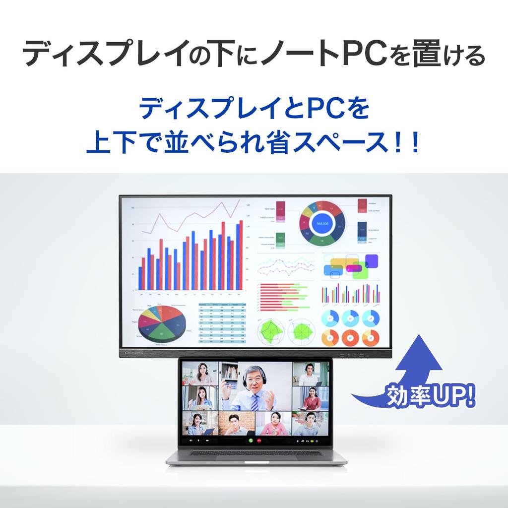 IODATA ADS Panel Matte White Monitor 1 1 Height VESA Weekend Japanese EX-C222SDW-F 21.5-inch (1 HDMI, DisplayPort, USB-C, Built-in Speakers,