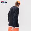 FILA X MIHARA YASUHIRO American Vintage Logo Print Layered Sports Crew Neck Long Sleeve T-Shirt Men Tops Black F11M133201F-BK