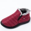 Women Boots Slip On Winter Shoes Women Ankle Botas Mujer Waterpoorf Snow Boots Female Plush Flats Casual Shoes 35-44 WSH4162