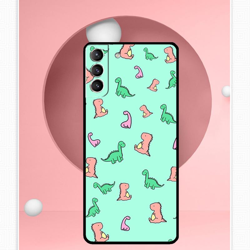 Dinosaur Pattern Case For Samsung Galaxy S24 Ultra S20 S21 S22 S23 S25 Ultra S9 S10 Plus S25 FE Cover Funda