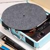 Totority 2-Piece Record Mat, Turntable Felt Mat, Vinyl Slipmat, DJ Slipmat, Record Protection Mat, Felt Mat, Gray