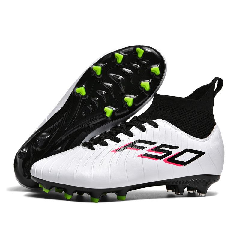 

New large size high-top football shoes spikes for young men and women to train artificial grass football shoes 45